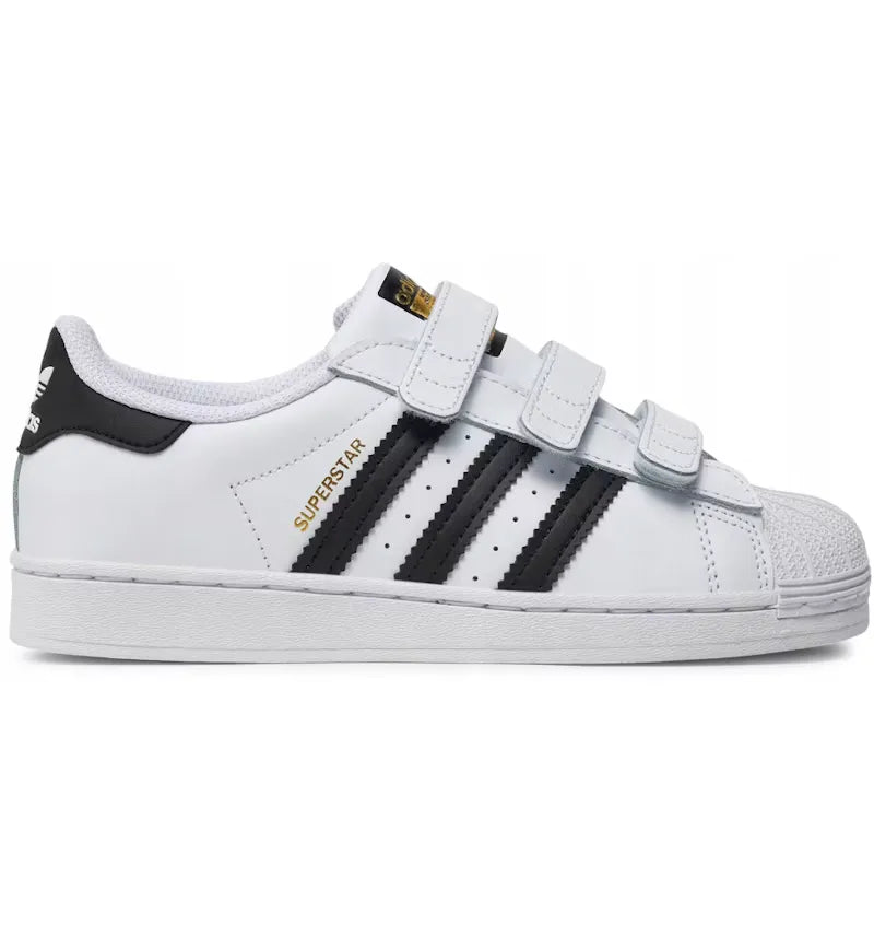 adidas Superstar Strap Cloud White Core Black (PS) - vue 360