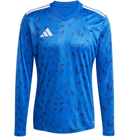 adidas Team Icon 25 Long Sleeve Jersey Royal Blue White - authentic adidas apparel