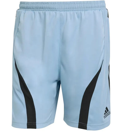 adidas Teamgeist Adicolor Shorts Ash Blue Black - authentic adidas apparel