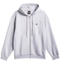 adidas Technical Fleece Jacket Light Grey Heather Black