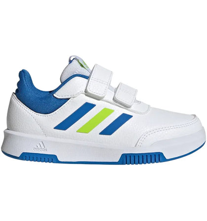 adidas Tensaur Hook And Loop Cloud White Bright Royal Solar Slime (GS) - authentic adidas sneakers