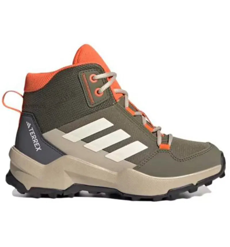 adidas Terrex AX4R Mid Olive Strata Wonder White Semi Impact Orange (GS) - vue 360