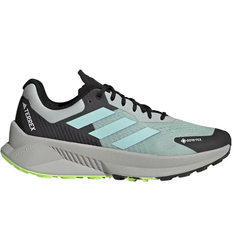 adidas Terrex Soulstride Flow Gore-Tex Wonder Silver Semi Flash Aqua Lucid Lemon - vue 360