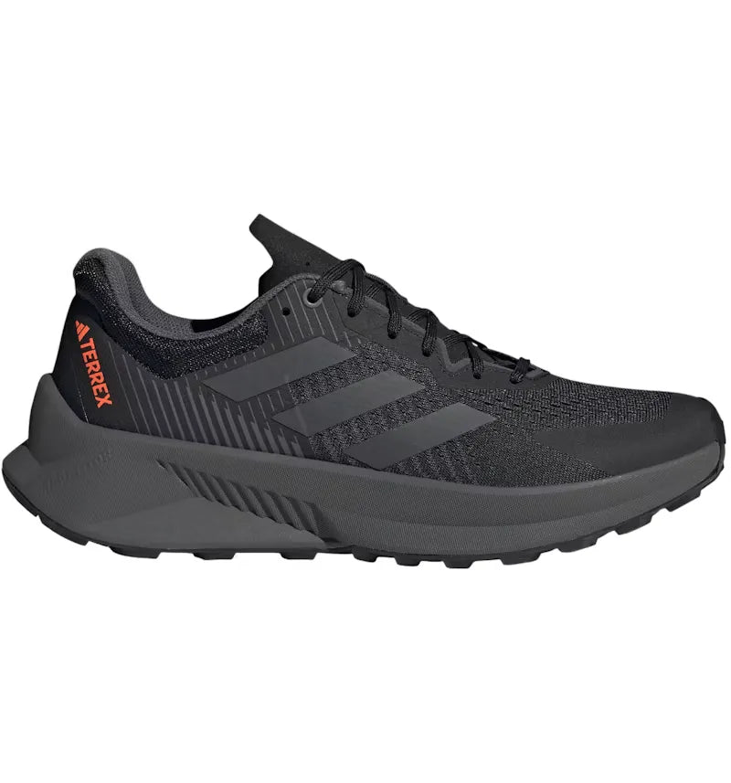 adidas Terrex Soulstride Flow Trail Core Black Grey Impact Orange - vue 360