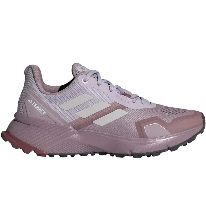 adidas Terrex Soulstride Trail Preloved Fig Grey One Burgundy (Women's) - vue 360