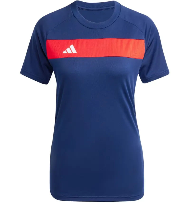 adidas Women's Tiro 25 Essentials Jersey Team Navy/Red - vue 360