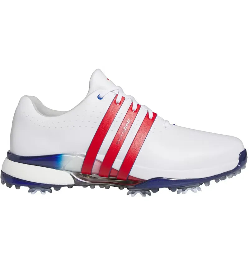 adidas Tour360 24 Golf Cloud White Better Scarlet Royal Blue - vue 360