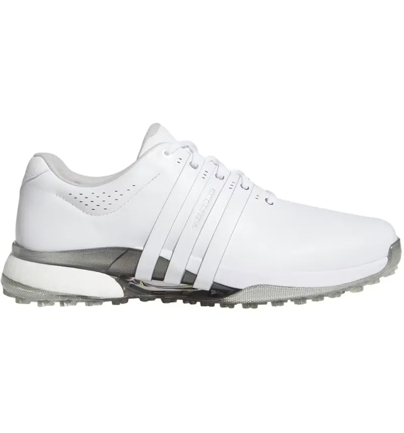 adidas Tour360 25 Spikeless Golf Cloud White Silver Metallic - vue 360