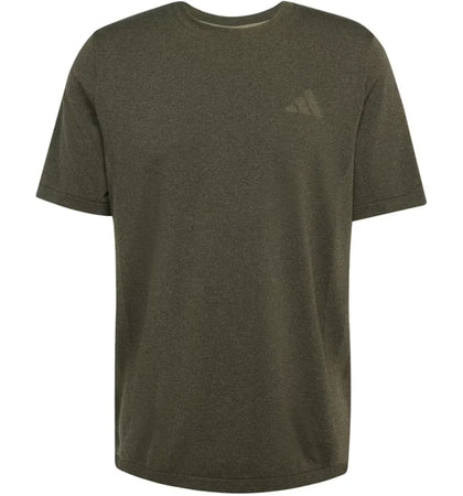 adidas Train Essentials Structure Tee Olive Strata Grey Six - authentic adidas product