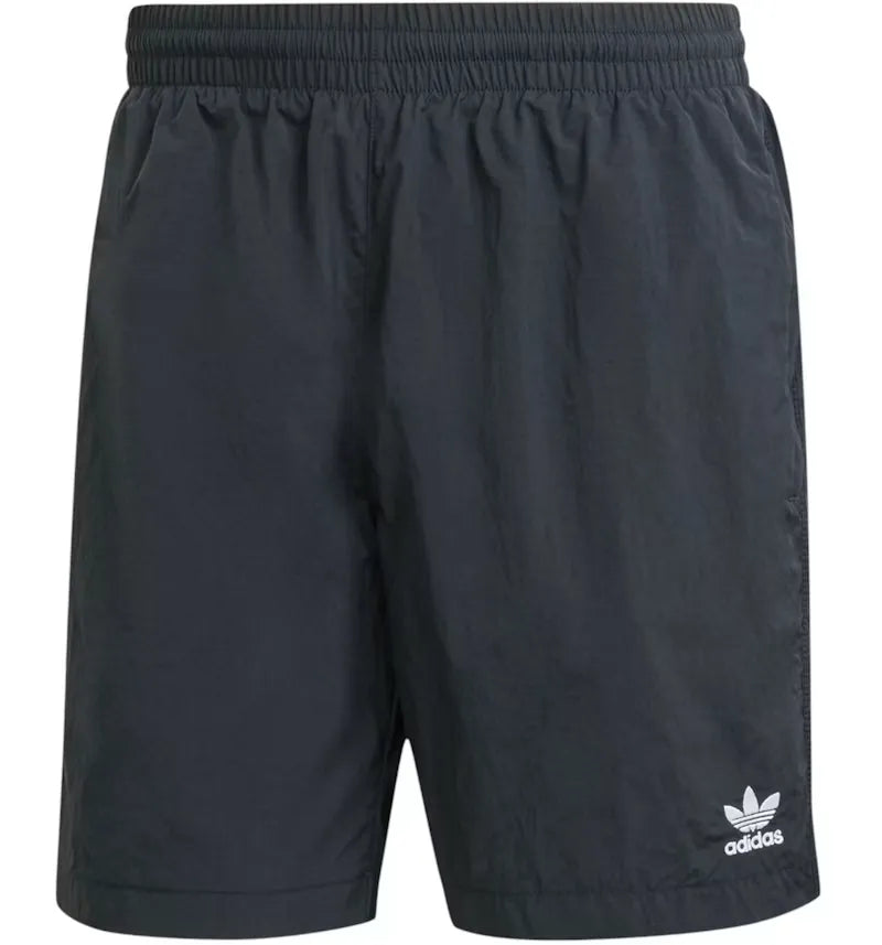adidas Trefoil Essentials Woven Shorts Black White - vue 360