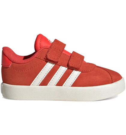adidas VL Court 3.0 Bright Red Core White Off White (TD) - authentic adidas sneakers