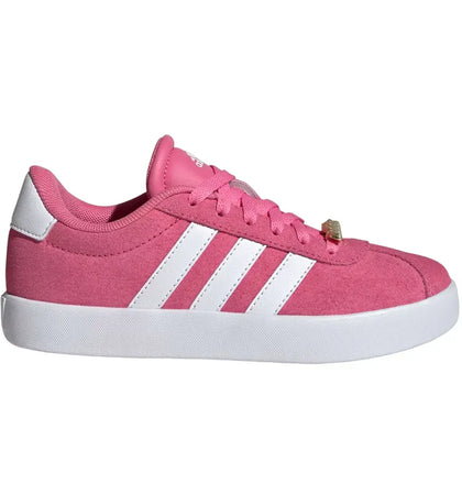 adidas Vl Court 3.0 Pink Fusion Cloud White Grey (GS) - authentic adidas sneakers