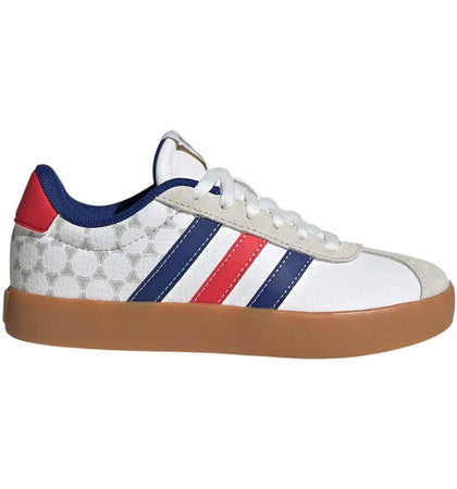 adidas VL Court 3.0 White Pure Ruby Mystery Ink (GS) - authentic adidas sneakers
