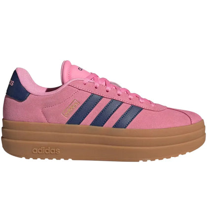adidas VL Court Bold Bliss Pink Dark Blue Gold Metallic (Women's) - authentic adidas sneakers