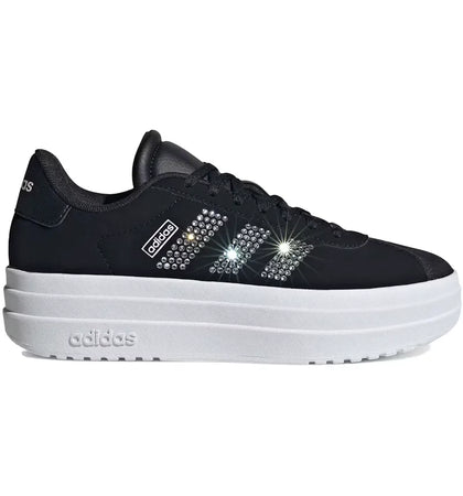 adidas VL Court Bold Core Black Cloud White Clear Pink (GS) - authentic adidas sneakers