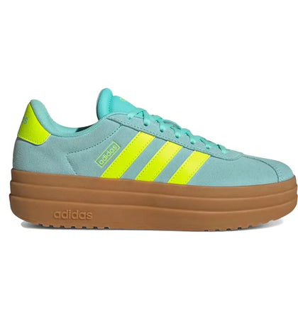 adidas VL Court Bold Flash Aqua Lucid Lemon (Women's) - authentic adidas sneakers