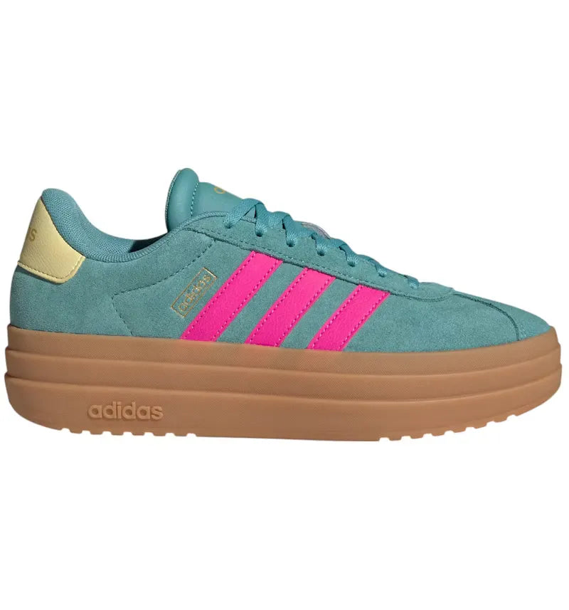 adidas VL Court Bold Powder Teal Shock Pink Powder Yellow (Women's) - vue 360