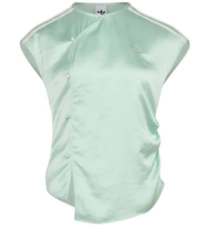 adidas Women New Chinese Short Sleeve T-shirt (Asia Sizing) Green - authentic adidas apparel