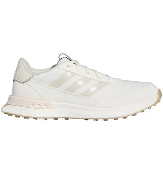 adidas Women S2G Spikeless 24 Golf Off White Wonder Quartz Aluminium (Women's) - authentic adidas sneakers
