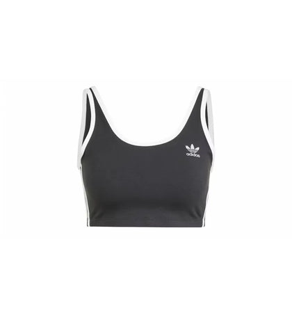 adidas Women's Adicolor 3-Stripes Bra Top Black/White - authentic adidas product