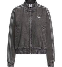 adidas Womens CTT Chinese Track Top Jersey Jacket (Asia Sizing) Medium Black Denim