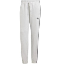 adidas Women's Essentials 3-Stripes French Terry Cuffed Pant Medium Grey Heather/Black