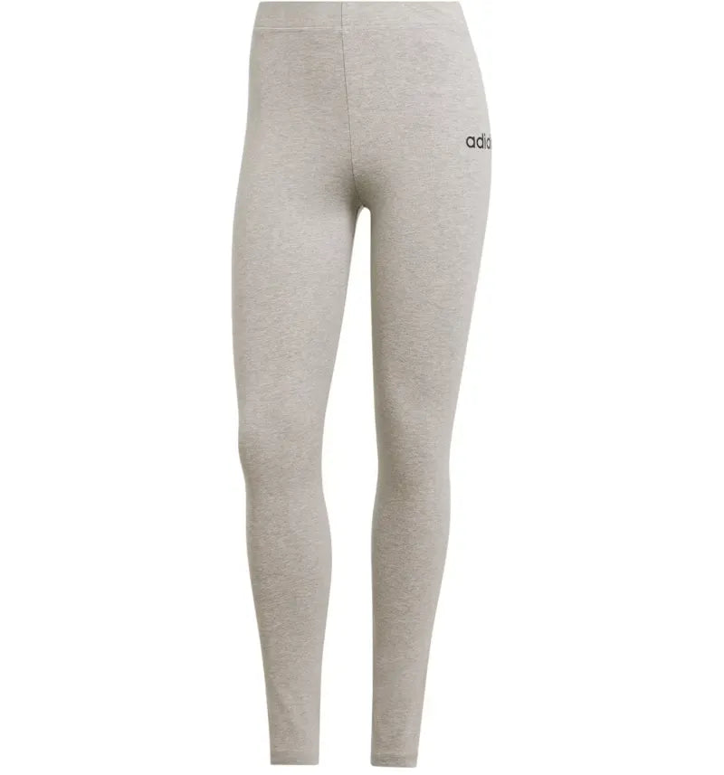 adidas Women's Essentials Linear Cotton Leggings Medium Grey Heather/Black - vue 360