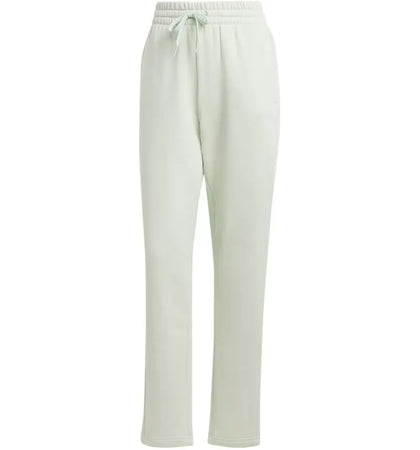 adidas Women's Essentials Small Logo Feel Cozy Open Hem Pant Linen Green - authentic adidas product