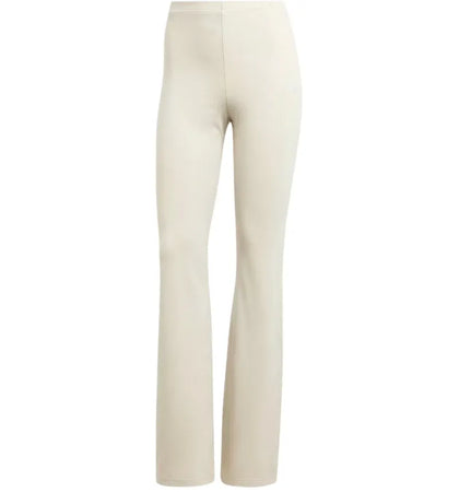 adidas Women's Essentials Small Logo Flared Leggings Wonder Alumina/White - authentic adidas product