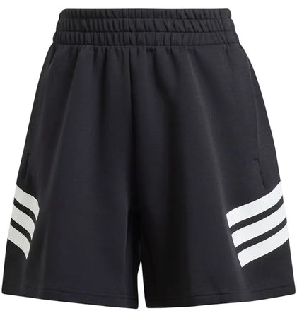 adidas Women's Future Icons 3-Stripes Shorts Black - authentic adidas apparel
