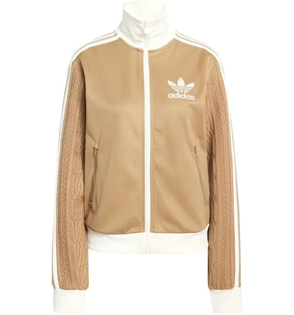 adidas Women's Knit Classic Track Top Cardboard - authentic adidas product