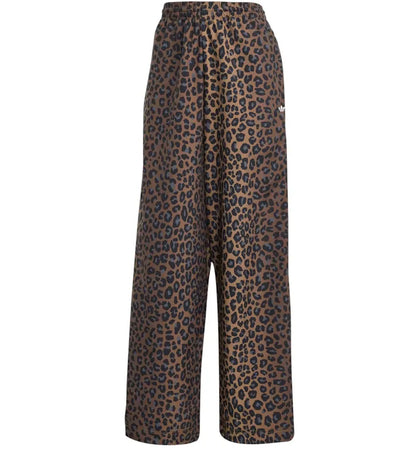 adidas Women's Leopard Firebird Oversized Track Tracksuit Bottoms Multicolor - authentic adidas product