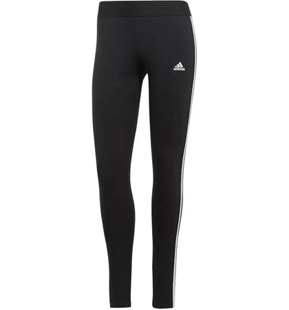 adidas Women's Loungewear Essentials 3-Stripes Leggings Black/White - authentic adidas product