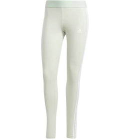 adidas Women's Loungewear Essentials 3-Stripes Leggings Linen Green - authentic adidas product