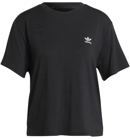 adidas Women's Snakeskin Trefoil Tee Black - authentic adidas product