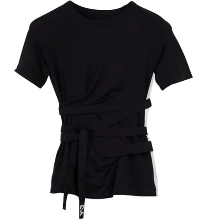 adidas Women's Y-3 Tencel Short Sleeve Tee Black - authentic adidas product