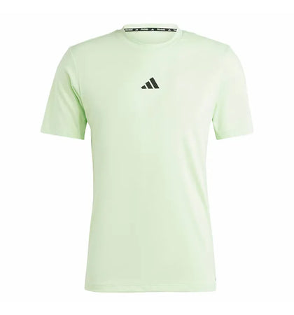 adidas Workout Logo Tee Semi Green Spark/Black - authentic adidas product