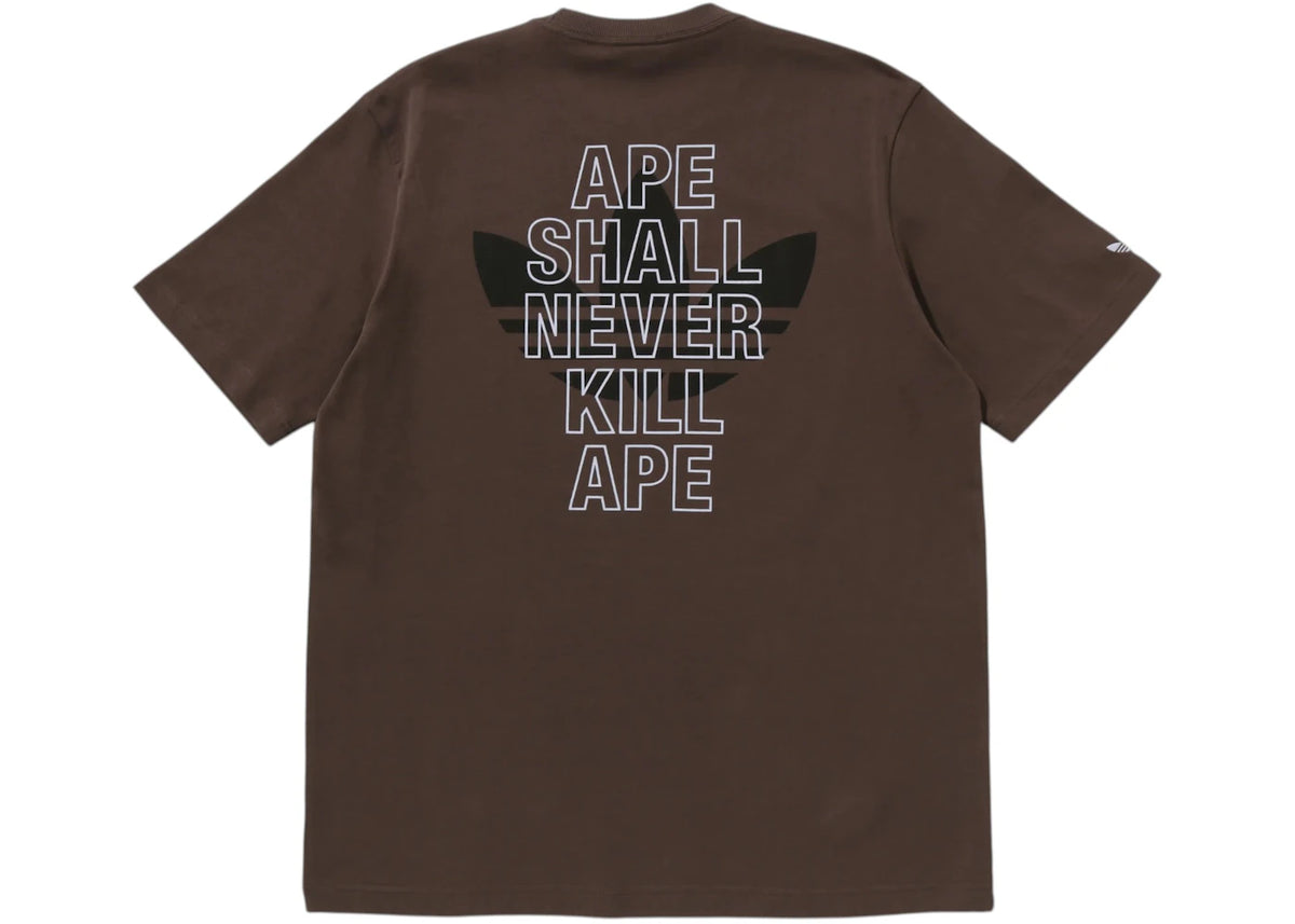 adidas x BAPE Ape Head Tee Brown - vue secondaire B