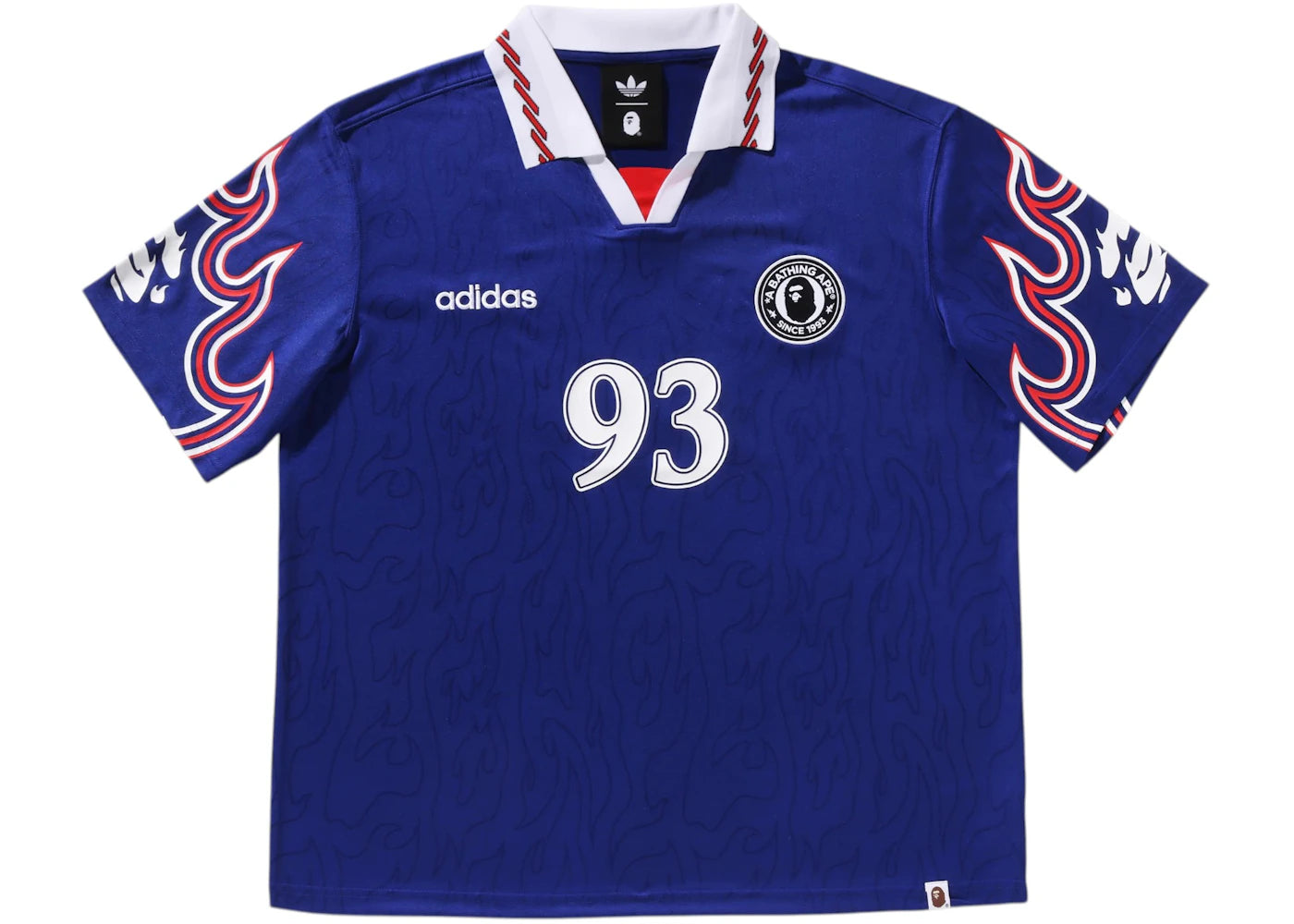 adidas x BAPE Flame Jersey Blue - vue secondaire A