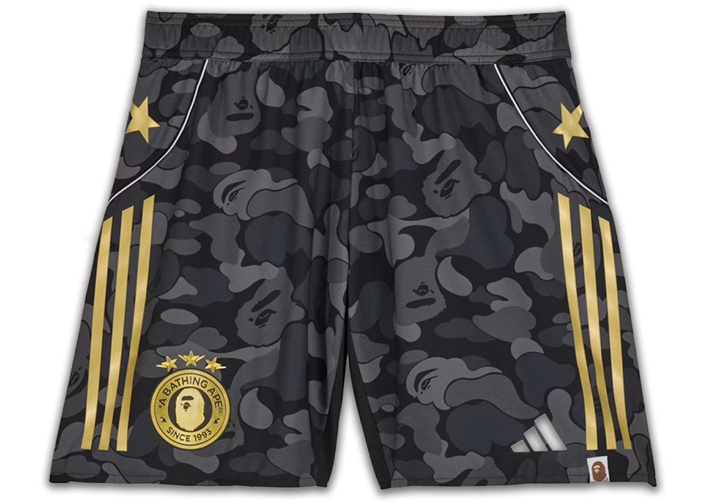 adidas x BAPE Football Slim Shorts Black sneakers - authentic adidas shoes
