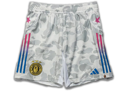 adidas x BAPE Football Slim Shorts White - authentic adidas apparel