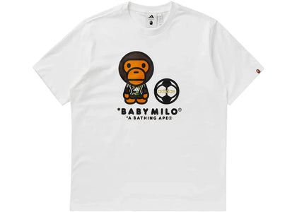 adidas x BAPE SSL Milo Tee White - authentic adidas product