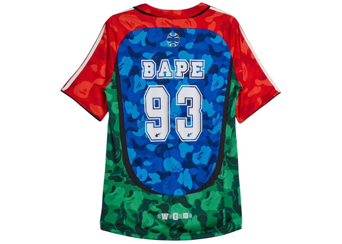 adidas x BAPE Teamgeist Home Tee Blue/Red/Green - vue secondaire B