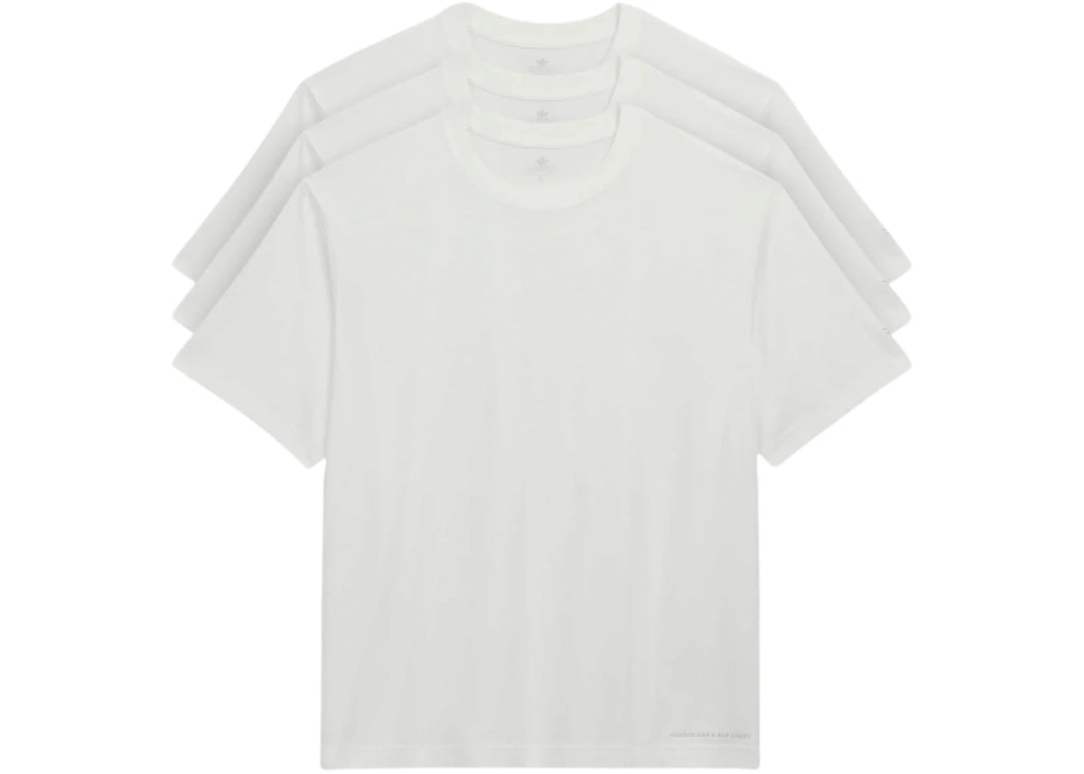 adidas x Bad Bunny Boxy Tee (3-Pack) White - vue 360