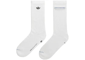 adidas x Bad Bunny Crew Sock Sock (3-Pack) White - vue 360