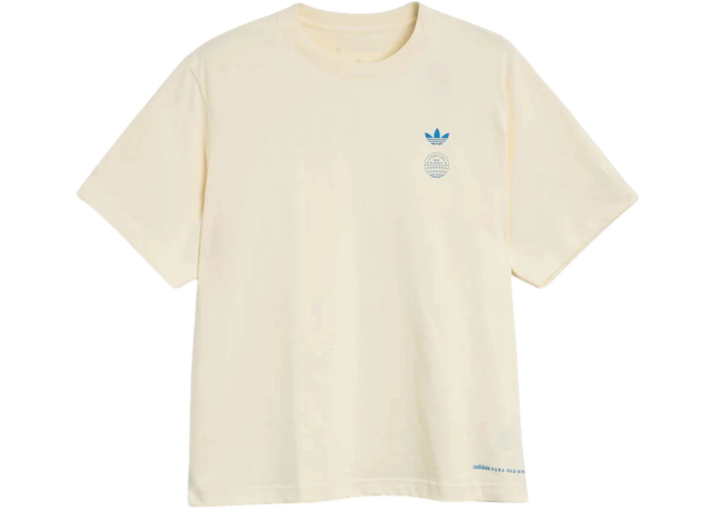 adidas x Bad Bunny DtMF Tour Barcelona Heavyweight Merch Tee Cream White - vue secondaire B