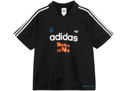 adidas x Bad Bunny DtMF Tour Barcelona Jersey Black - authentic adidas apparel