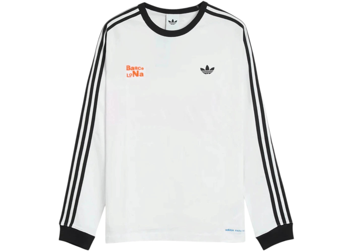 adidas x Bad Bunny DtMF Tour Barcelona Long-Sleeved T-shirt White - vue secondaire B