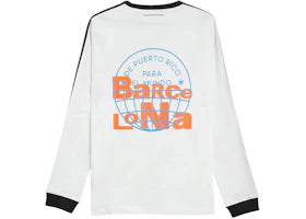 adidas x Bad Bunny DtMF Tour Barcelona Long-Sleeved T-shirt White