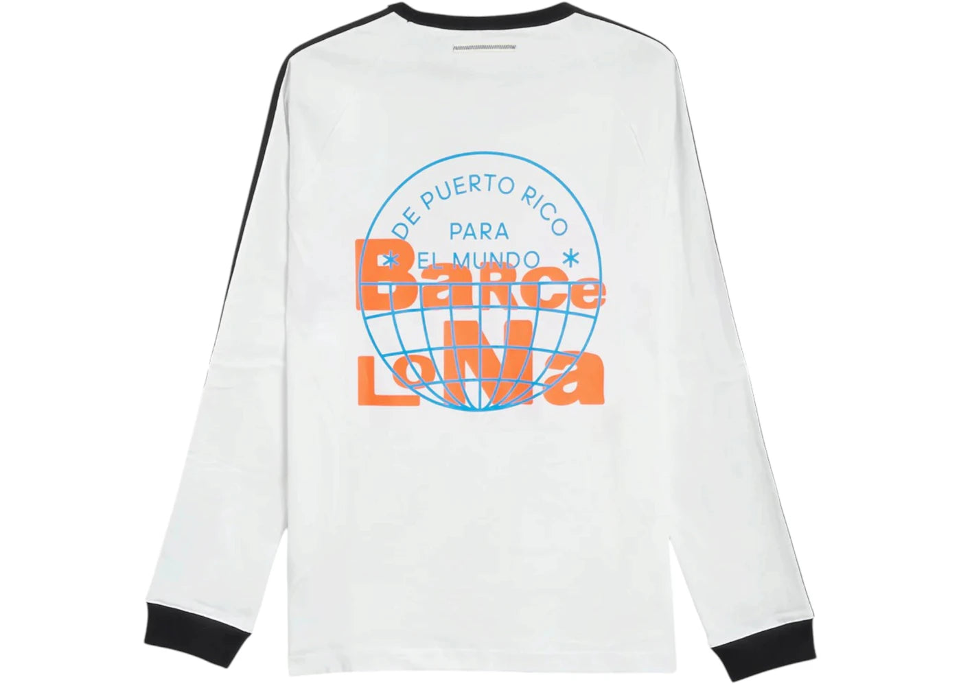 adidas x Bad Bunny DtMF Tour Barcelona Long-Sleeved T-shirt White - vue secondaire A
